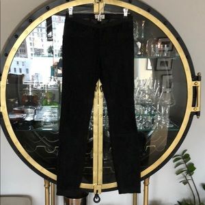 Helmut Lang black suede pants